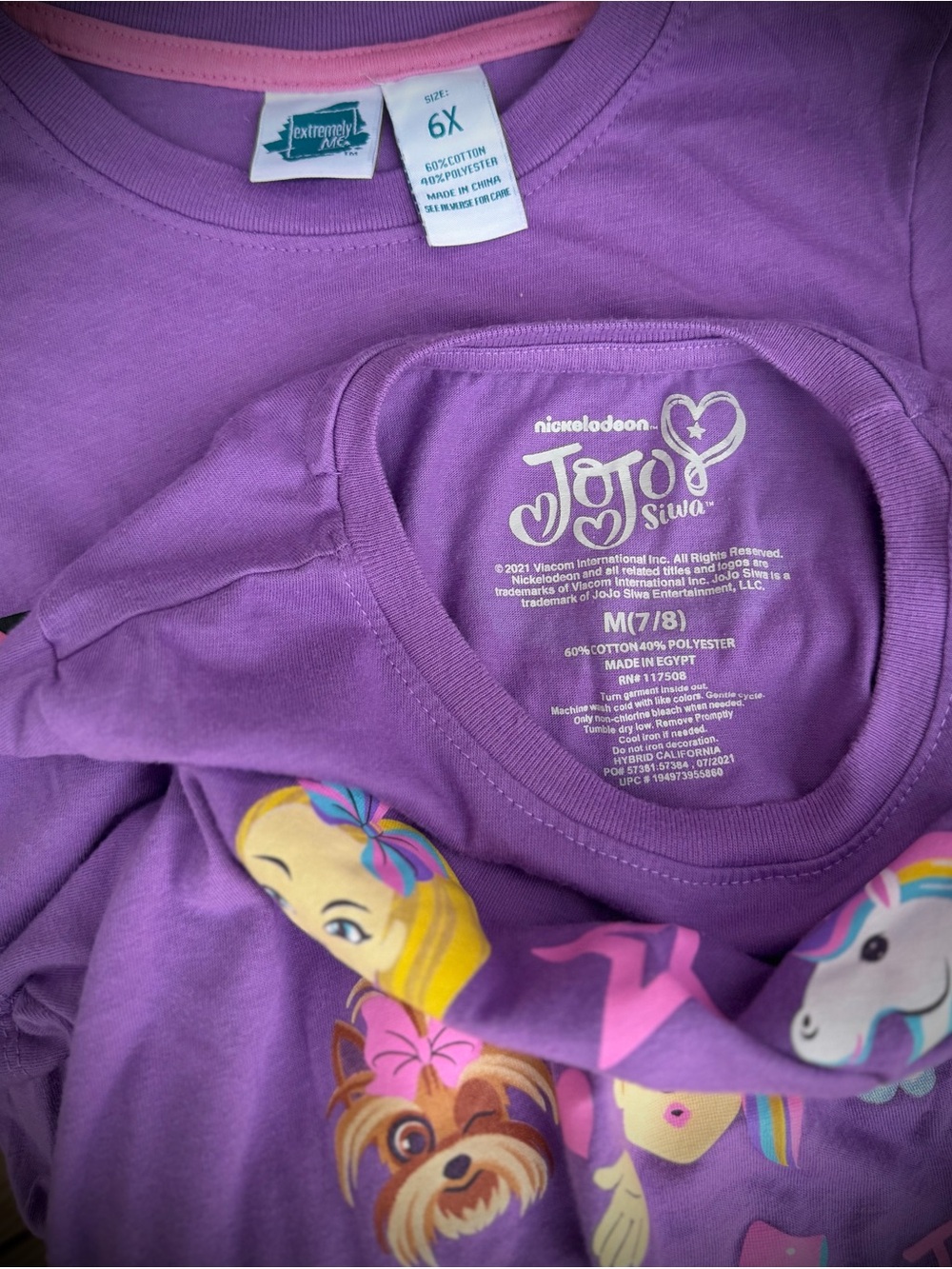 EXTREMELY ME | 6X | Lightning Bolt Fierce Jojo Siwa Unicorn Longsleeve Girls Tee